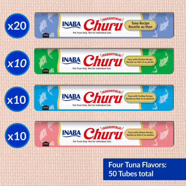 Inaba Churu Tuna Puree Cat Treat Variety Pack