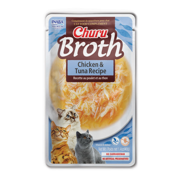Inaba Churu Chicken and Tuna Broth Pouch Cat Treat