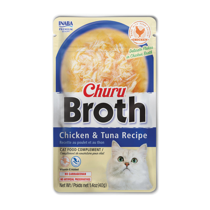 Inaba Churu Chicken and Tuna Broth Pouch Cat Treat