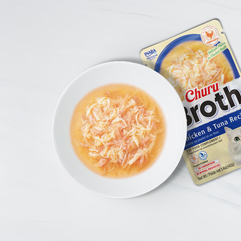 Inaba Churu Chicken and Tuna Broth Pouch Cat Treat