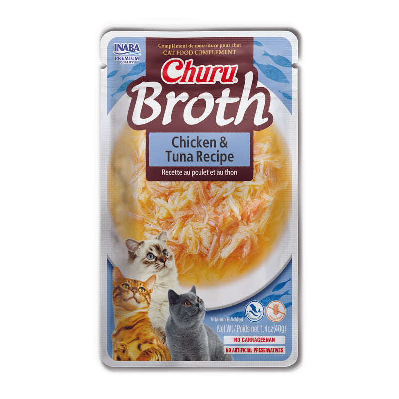 Inaba Churu Chicken and Tuna Broth Pouch Cat Treat