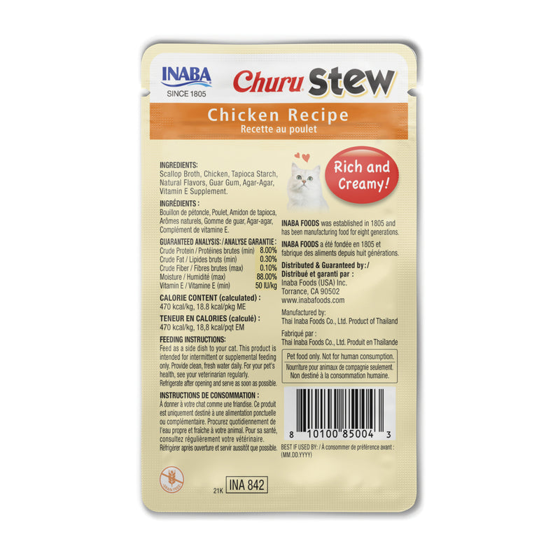 Inaba Churu Chicken Stew Lickable Cat Treat