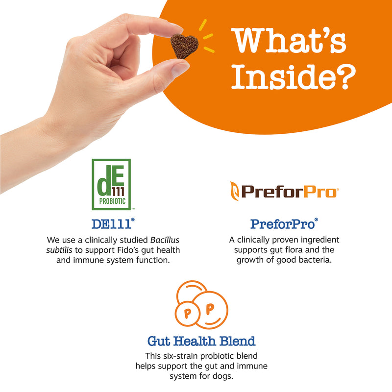 Zesty Paws Dog Probiotic Bites, Pumpkin, 60ct