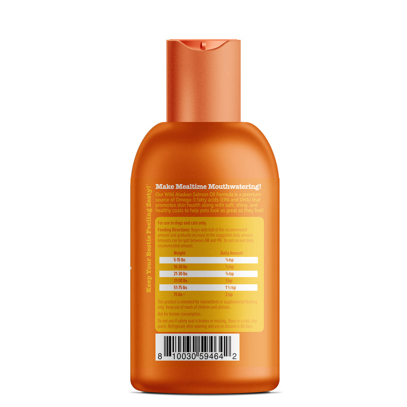 Zesty Paws Dog & Cat Wild Alaskan Salmon Oil Formula, 8oz