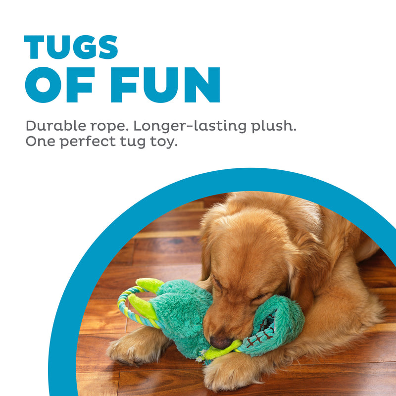Outward Hound Dog Toy Ropiez Dragon Mlt LG
