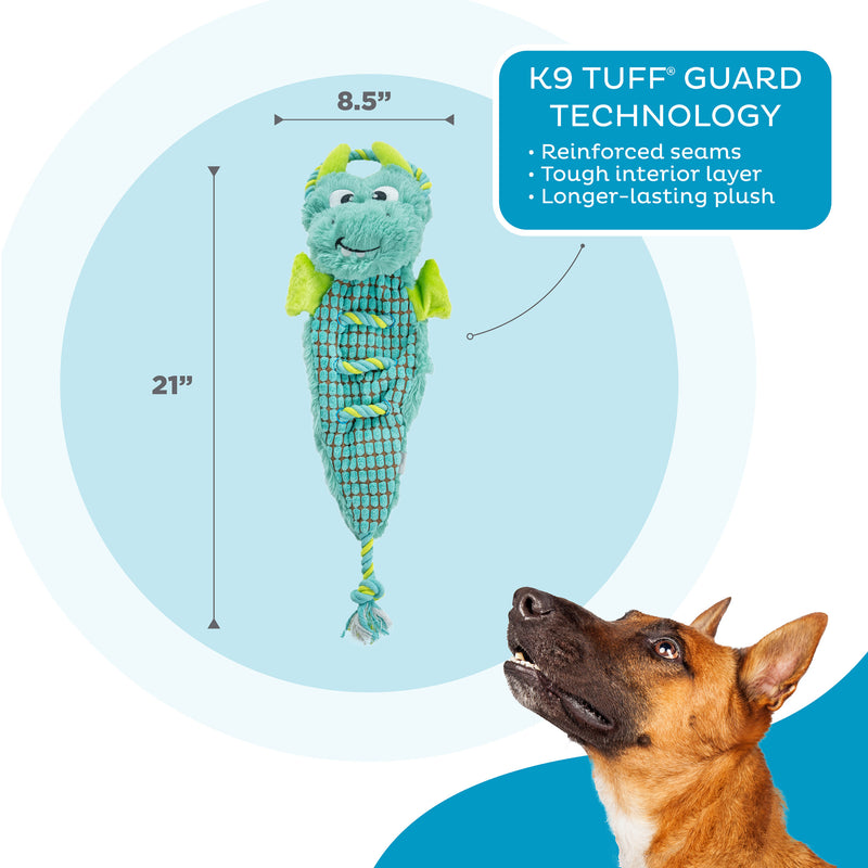Outward Hound Dog Toy Ropiez Dragon Mlt LG