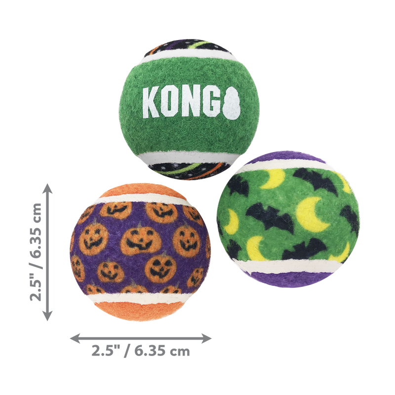 KONG Halloween Sport® Balls 3-pk Medium Dog Toy