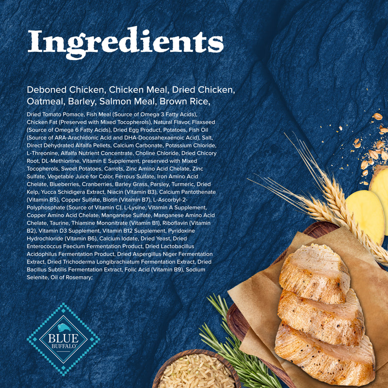 Blue Buffalo Wilderness High-Protein Natural Dry Food for Puppies, Chicken Recipe, 24-lb Bag