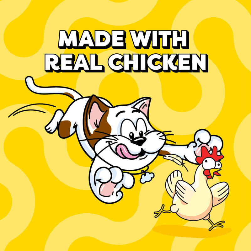 Temptations Creamy Puree Squeezable Lickable Wet Cat Treats with Chicken, 0.42 oz. Tubes, Pack of 4