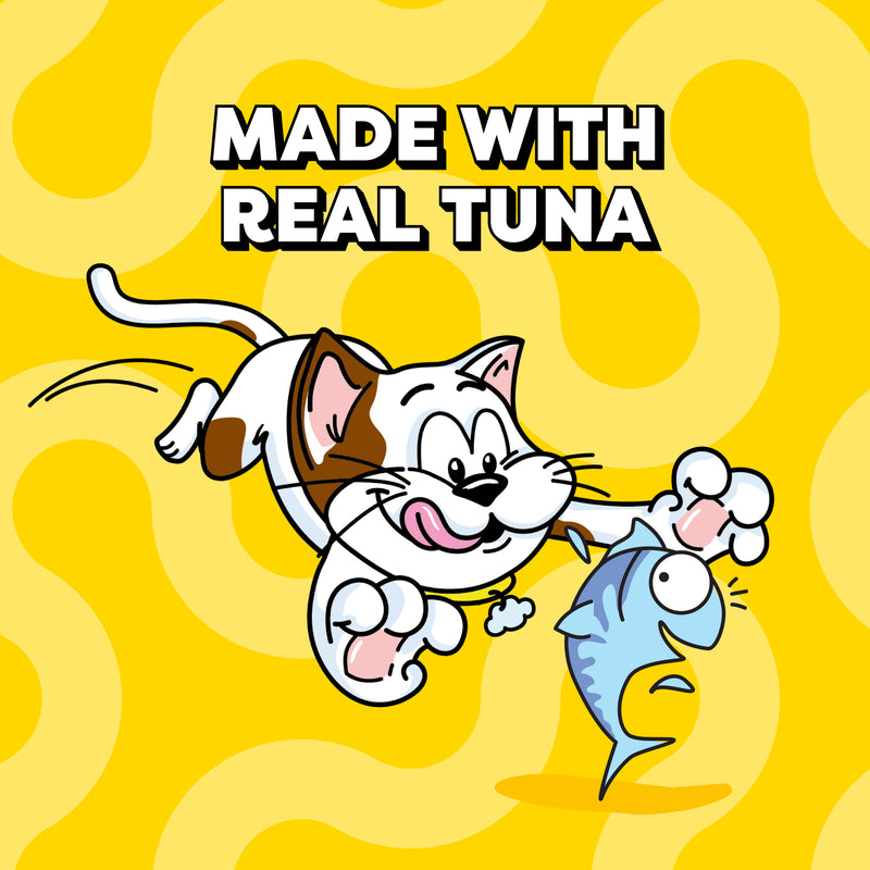 Temptations Creamy Puree Squeezable Lickable Wet Cat Treats with Tuna, 0.42 oz. Tubes, Pack of 4