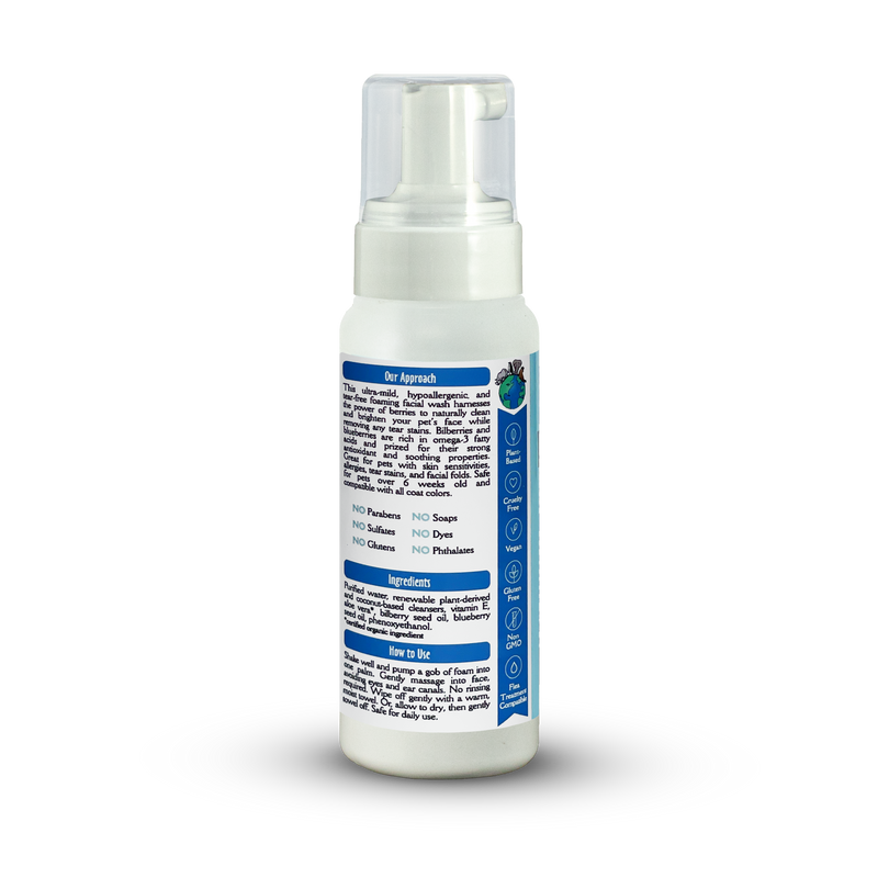 earthbathå¨ Foaming Facial Wash, Bilberry & Blueberry, 8 oz