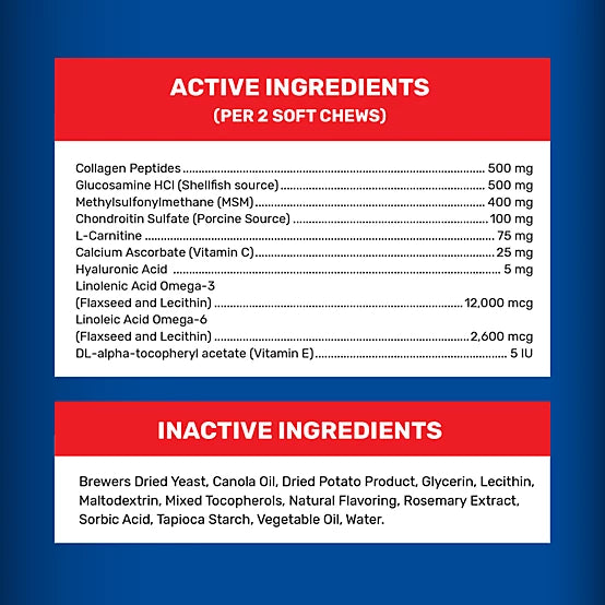 4health Advanced Formula Soft Chewable Hip and Joint Supplement for Dogs and Cats, 120 ct.