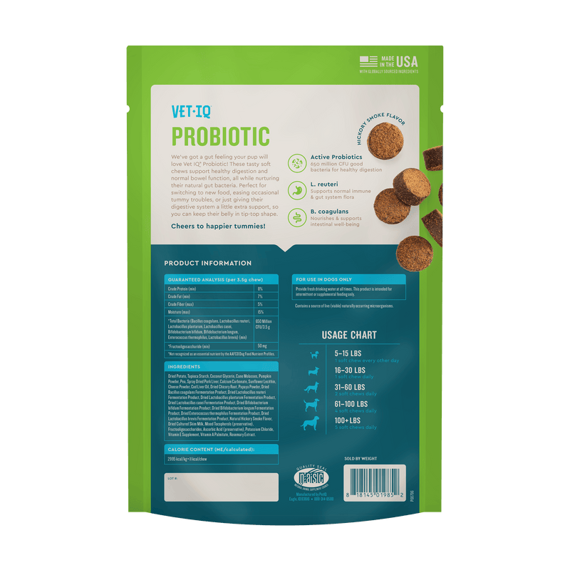 VetIQ Probiotic Dog Chew 60ct
