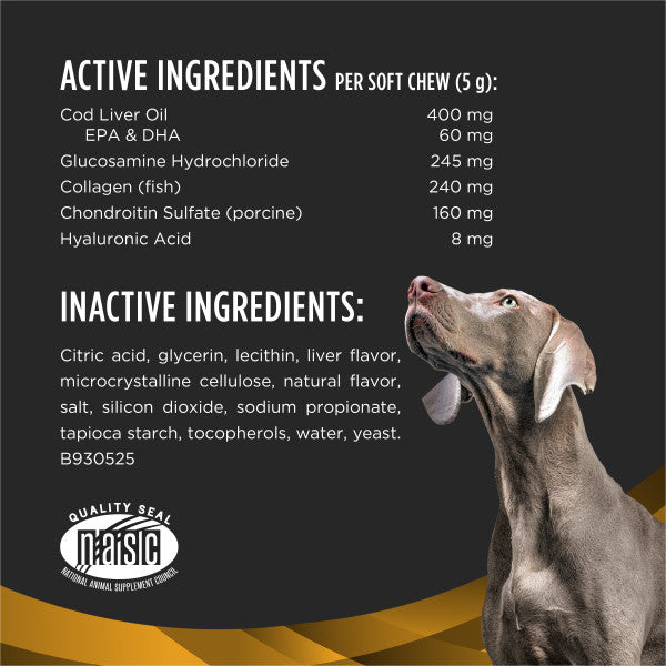 Purina Pro Plan Veterinary Joint Care Joint Supplement for Large Breed Dogs Hip and Joint Supplement - (30) 5.29 oz. Pouches