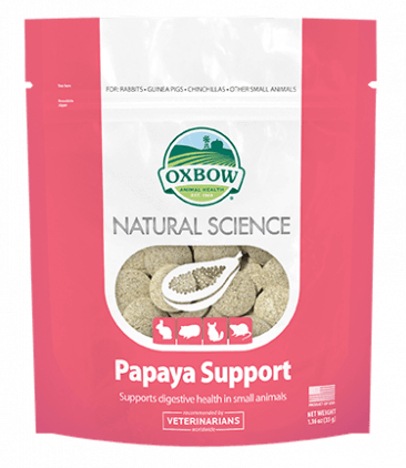 Oxbow's Natural Science Papaya Support for Rabbits, Guinea Pigs, Chinchillas, and other Small Herbivores.