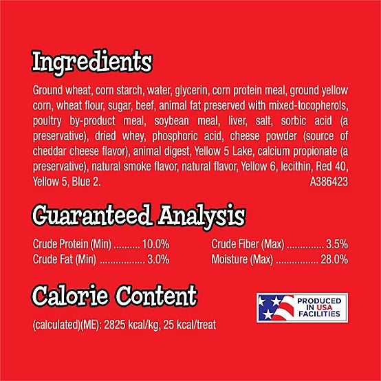 Purina Twistables Beef and Cheese Flavor Treats for Dogs, 26 oz. Pouch