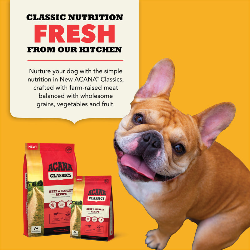 ACANA Classics Dry Dog Food Beef & Barley RecipeACANA Classics Dry Dog Food Beef & Barley Recipe