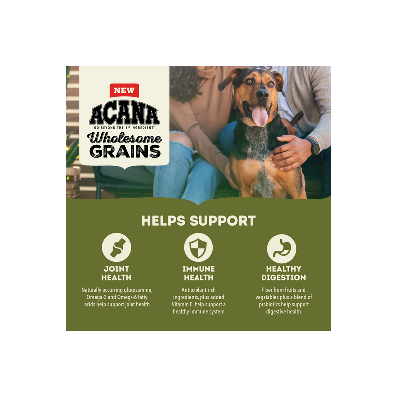 ACANA Wholesome Grains Large Breed Adult + Grains 22.5lb