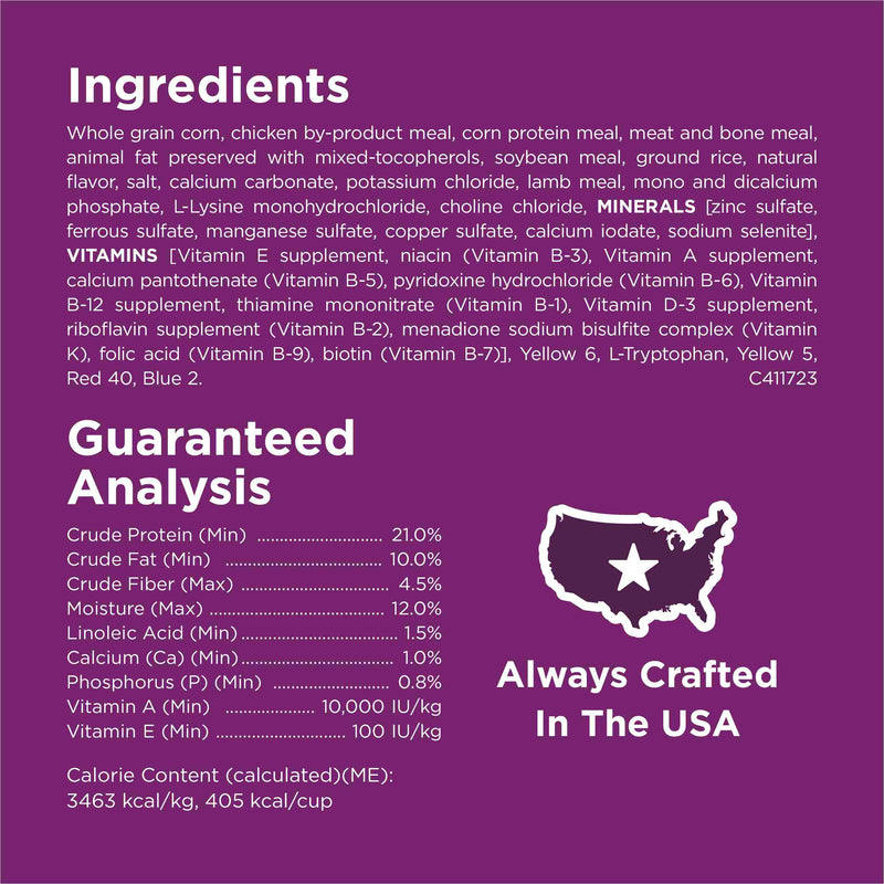 Purina Dog Chow Complete Adult Dry Dog Food Kibble With Lamb Flavor