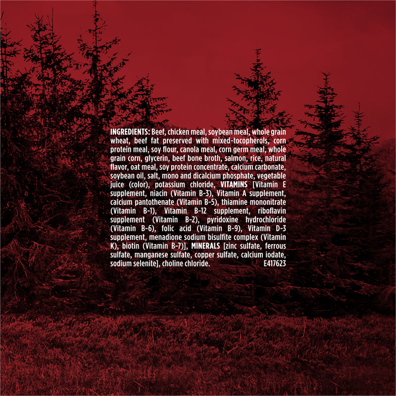 Purina ONE Natural High Protein Dry Dog Food Dry True Instinct with Real Beef and Salmon With Bone Broth and Added Vitamins, Minerals and Nutrients