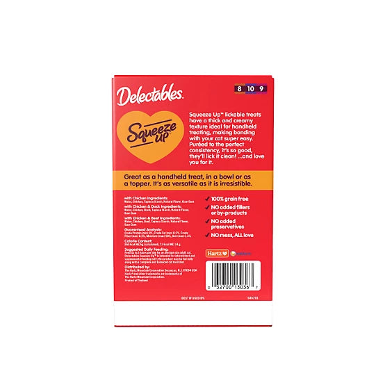 Delectables Squeeze-Up Chicken Favorites Variety Pack Lickable Cat Treats, 20 ct.