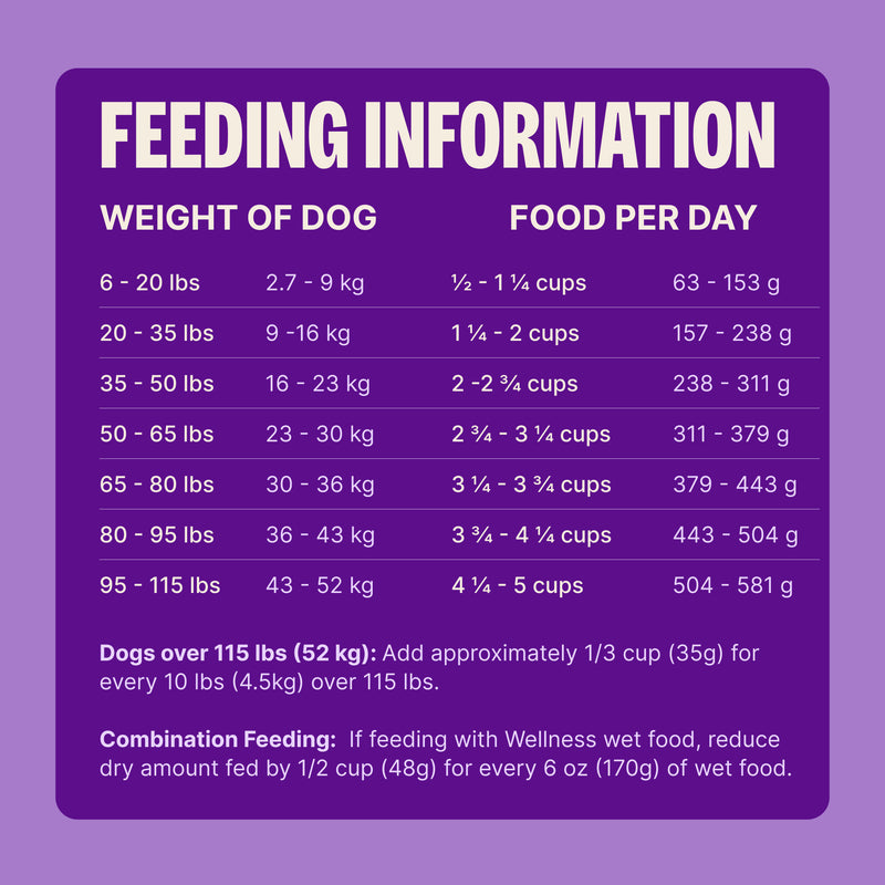 Wellness Complete Health Dry Dog Food, Wholesome Grains, Natural, Lamb & Barley Recipe, (26-Pound Bag)
