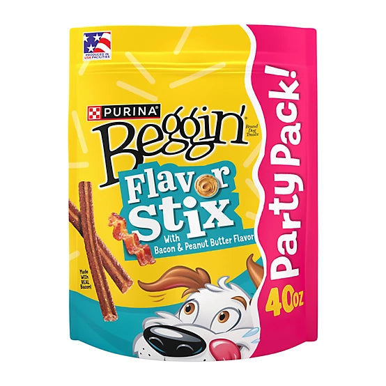 Purina Beggin' Beggin Stix Peanut Butter/Bacon Flavor 40 oz.