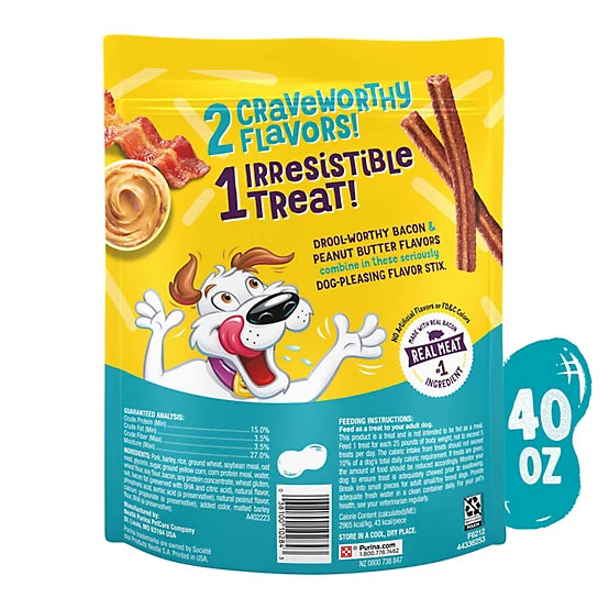 Purina Beggin' Beggin Stix Peanut Butter/Bacon Flavor 40 oz.