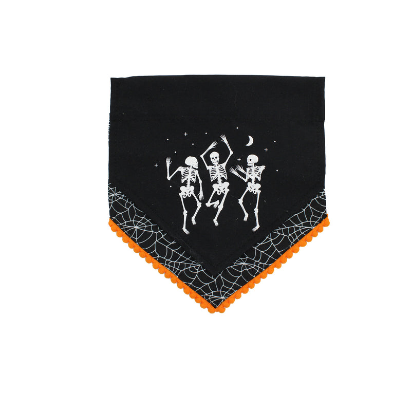 Dancing Skeletons Pet Bandana Halloween 2pk