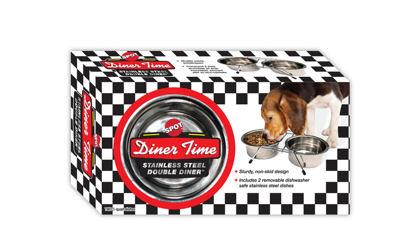 Ethical Products SPOT Diner Time Stainless Steel Double Diner 2 Quart