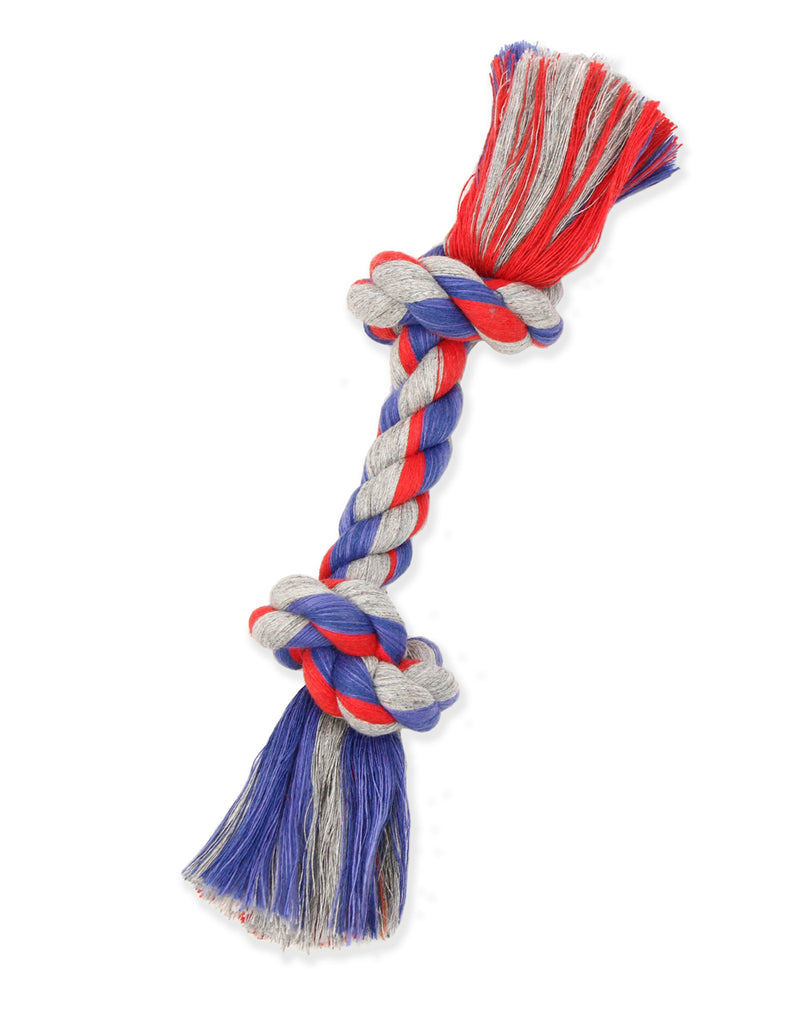Mammoth Pet Small 9-in Cotton-Poly Color Rope Bone Dog Toy