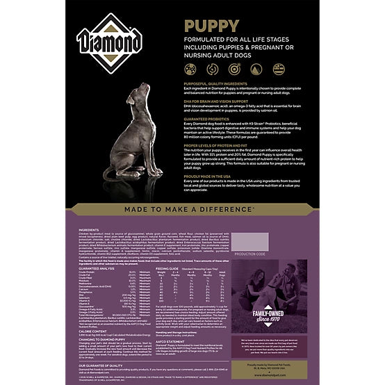 Diamond 31/20 Puppy Dry Dog Food, 40lb