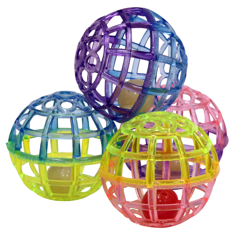 Ethical Products SPOT Lattice Balls Plastic With Bell 4 Pack