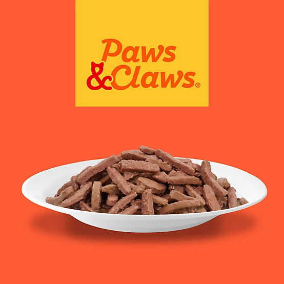 Paws & Claws Adult Chicken and Salmon Shreds in Gravy Wet Cat Food, 5.5 oz.
