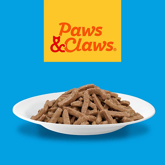 Paws & Claws Adult Ocean Whitefish and Tuna Dinner Shreds in Gravy Wet Cat Food, 5.5 oz.
