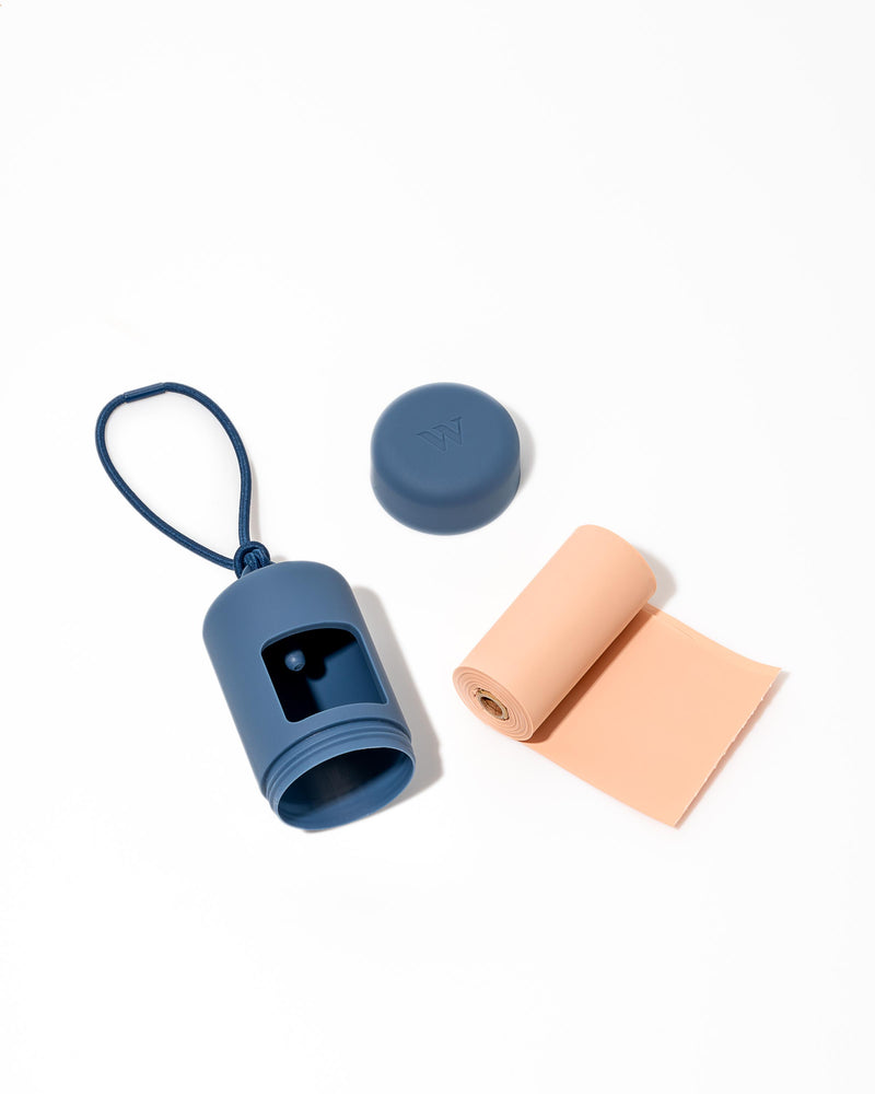Wild One Poop Bag Carrier - Blue