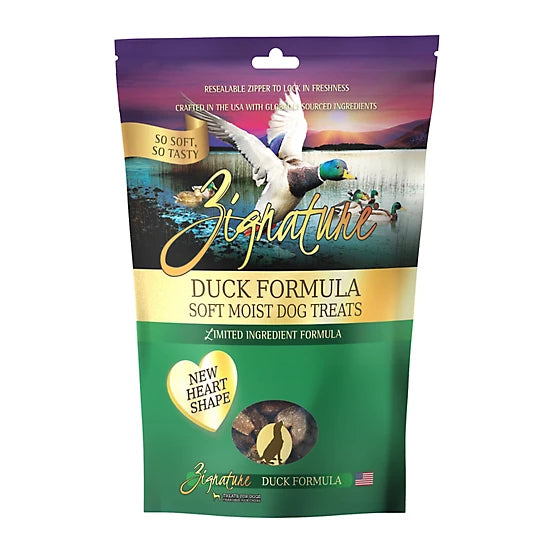 Zignature Soft Moist Dog Treats Duck Formula Dog Treats, 4 oz.