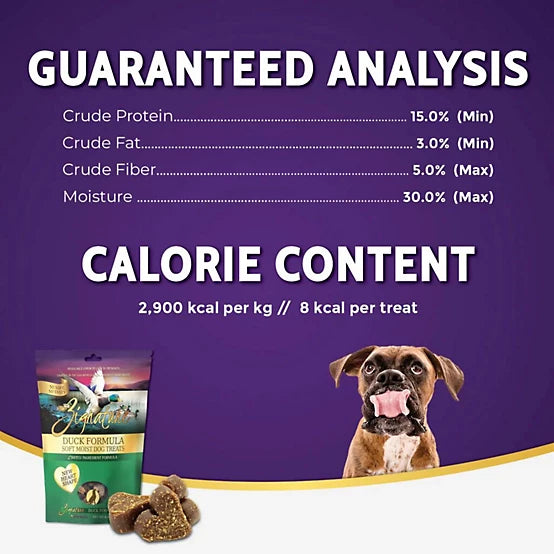 Zignature Soft Moist Dog Treats Duck Formula Dog Treats, 4 oz.