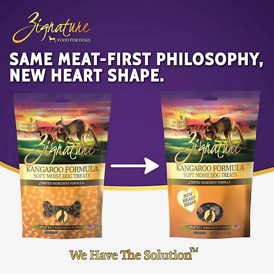 Zignature Soft Moist Dog Treats Kangaroo Formula Dog Treats, 4 oz.