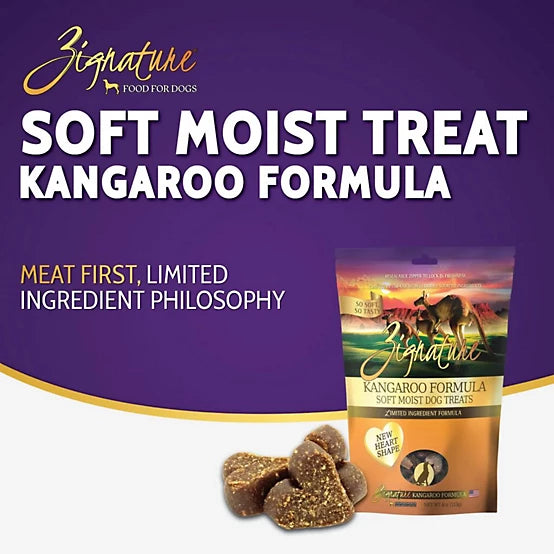Zignature Soft Moist Dog Treats Kangaroo Formula Dog Treats, 4 oz.