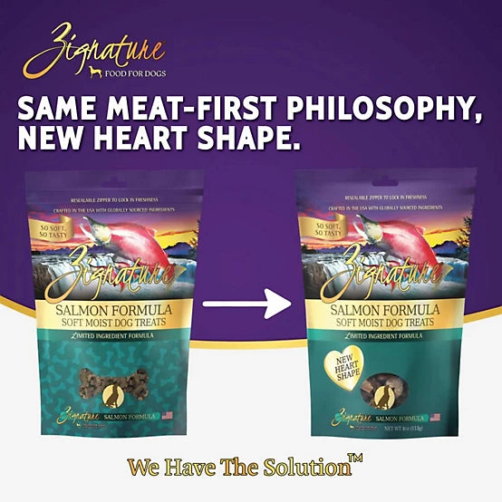 Zignature Soft Moist Dog Treats Salmon Formula Dog Treats, 4 oz.