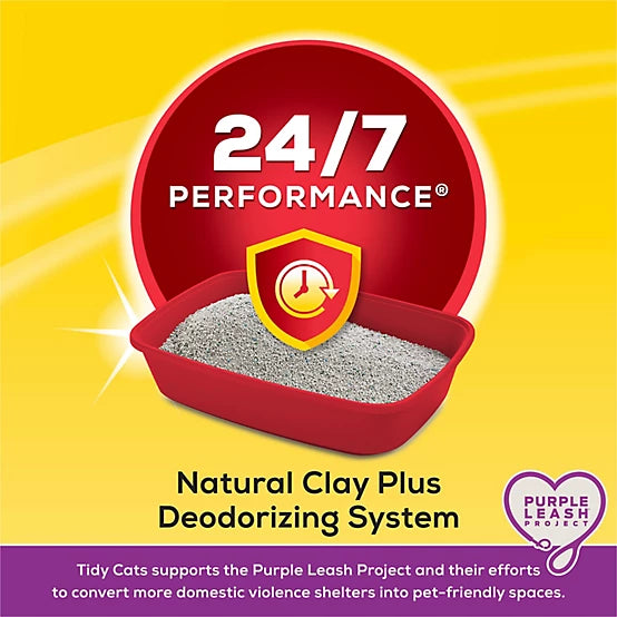 Purina Tidy Cats Scoop 24/7 Performance Continuous Odor Control for Multiple Cats Cat Litter, 35lb