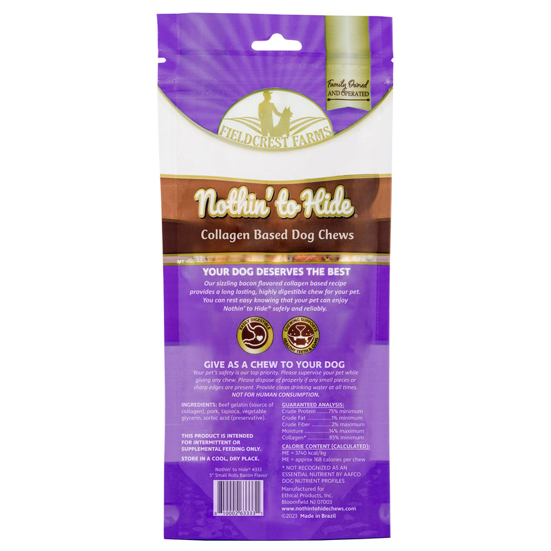 Nothin' to Hide Small Roll 5" Bacon 2pk