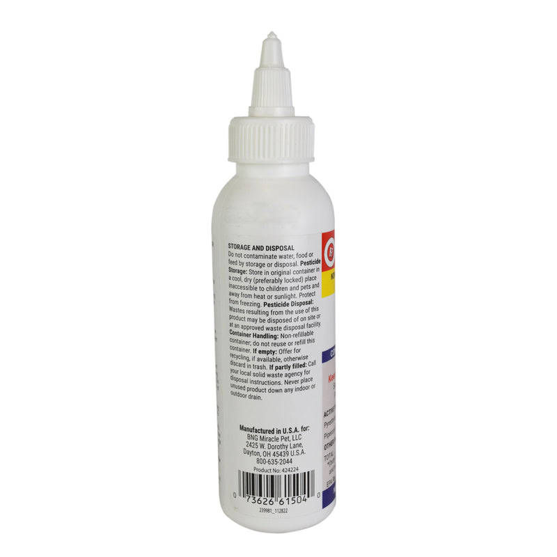 Miracle Care's R7M 4 oz. Ear Mite Treatment for dogs and cats over 12 weeks old.