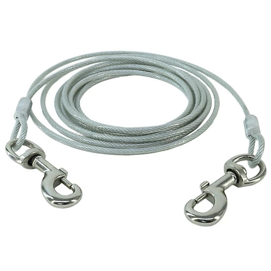 Retriever Dog Tie Out Cable, 20 ft., Up to 150 lb. Capacity