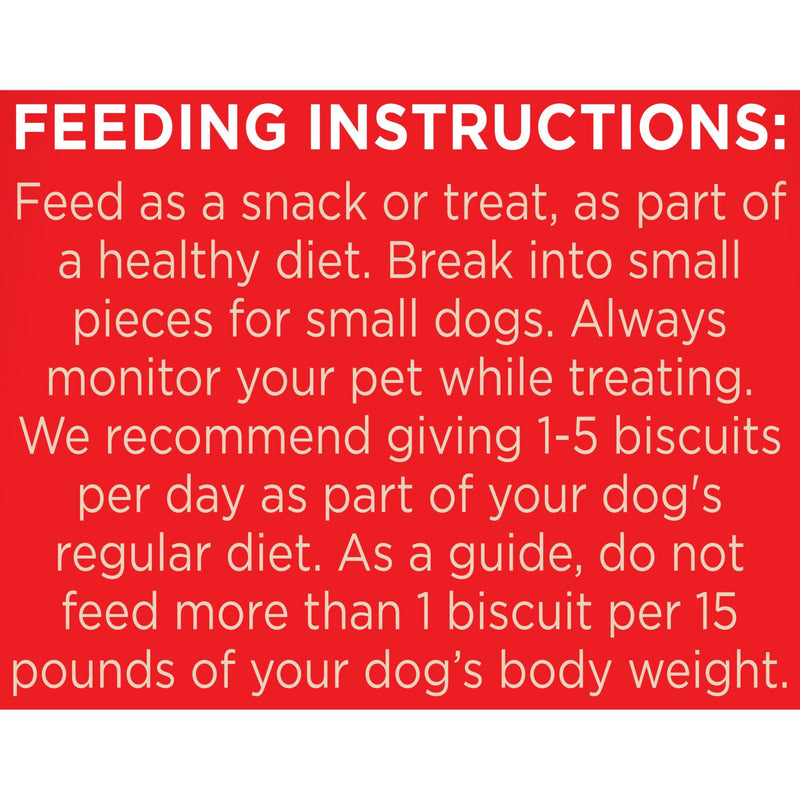 Milk-Bone GravyBones Dog Biscuits - Small Feeding Instructions