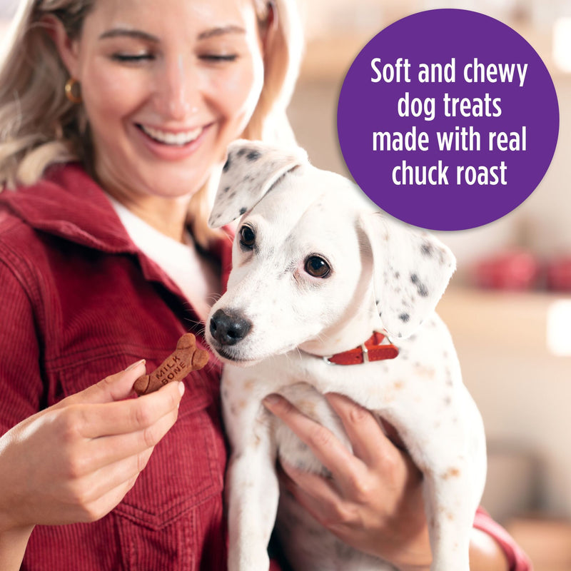 Milk-Bone Soft and Chewy Dog Treats, Beef & Filet Mignon Recipe With Chuck Roast