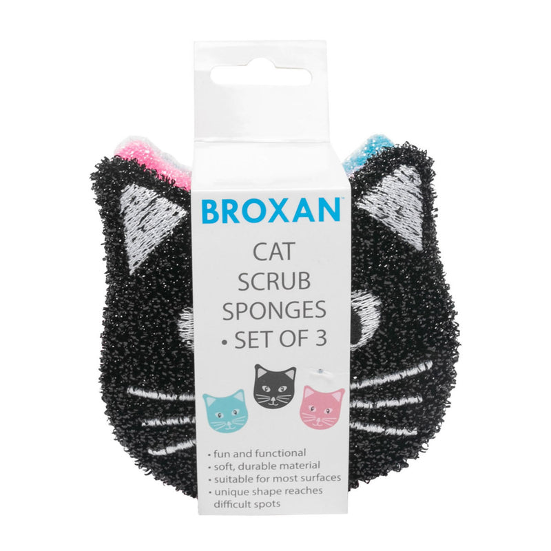 Broxan cat scrub sponges set of 3