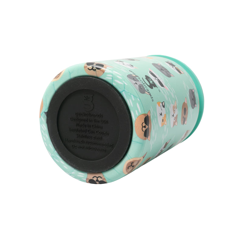 Geckobrands Insulated Can Coozie - Summer Cat