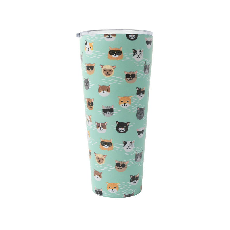 Geckobrands 30 oz Tumbler - Summer Cat